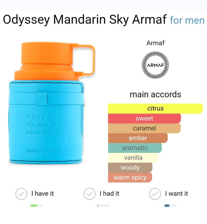 Odyssey Mandarin Sky Armaf 100ml